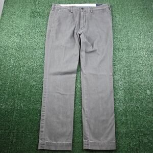 Polo Ralph Lauren Slim Fit Gray Chino Pants Mens 36x32